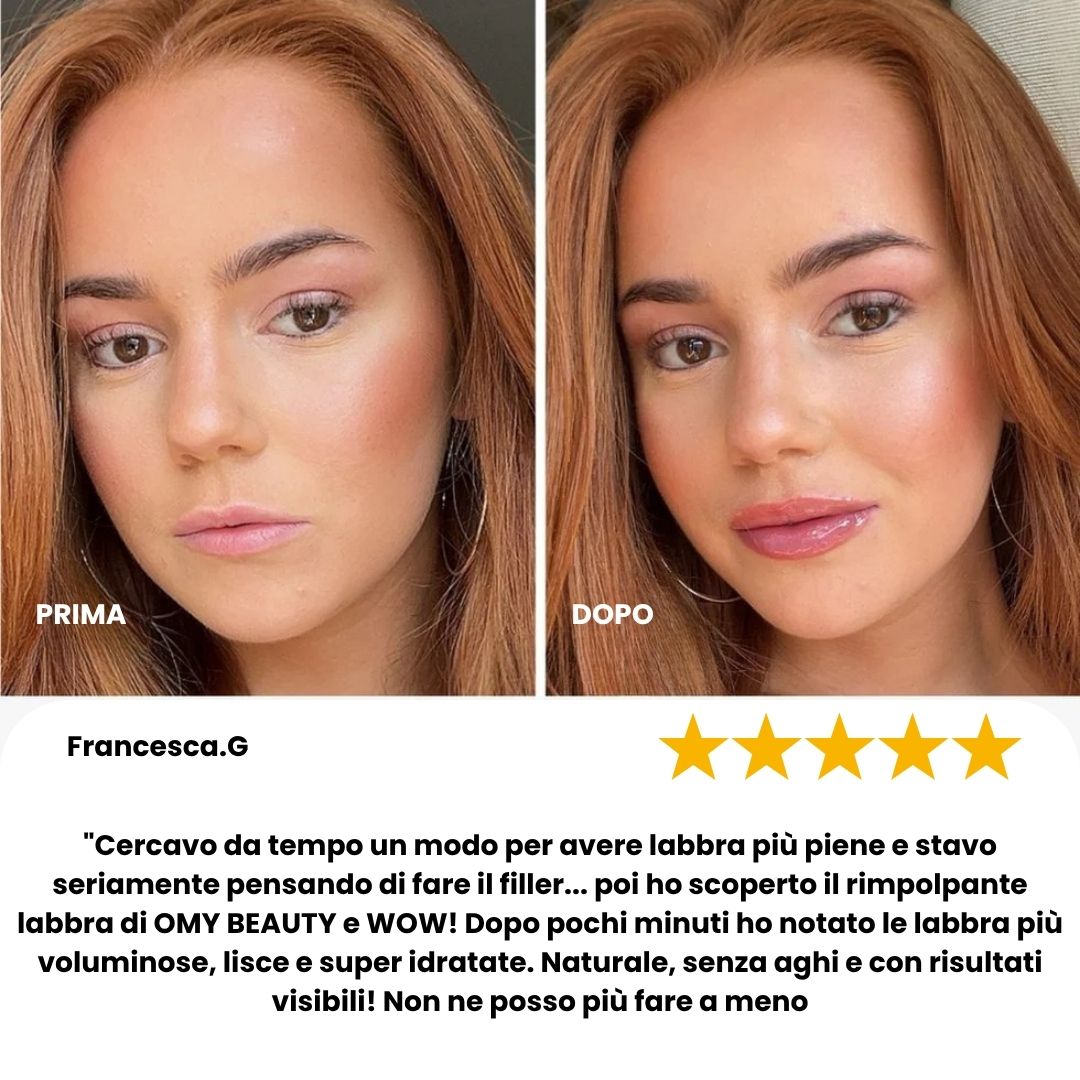 Rimpolpante per labbra  OMY BEAUTY 1+1 GRATIS